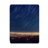 front view of personalized iPad case with pencil holder and Starry Night design