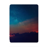 front view of personalized iPad case with pencil holder and Starry Night design