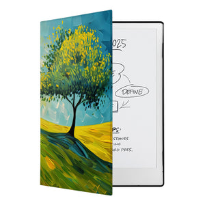 swap - The Personalized VistaCase reMarkable Pen Holder Case is adorned with a vibrant and intricately detailed Tree Painting design