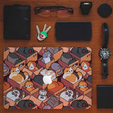 hardshell case with Sushi Cats design holds up to scratches, punctures, and dents