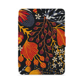 front view of personalized kindle paperwhite case with Autumn Leaves design