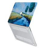 hardshell case with Abstract Painting design has rubberized feet that keeps your MacBook from sliding on smooth surfaces