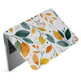 hardshell case with Leaves design has matte finish resists scratches