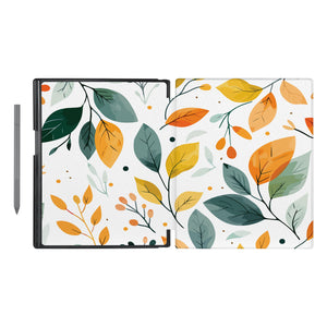 swap - Vista Case reMarkable Folio case with Leaves Design has an integrated holder for pen marker so you never have to leave your extra tech behind.