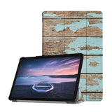 Personalized Samsung Galaxy Tab Case with Wood design provides screen protection during transit