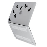 hardshell case with Butterfly design has rubberized feet that keeps your MacBook from sliding on smooth surfaces