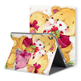 The back view of personalized iPad folio case with Bird design - swap