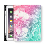 frontview of personalized iPad folio case with 2 design