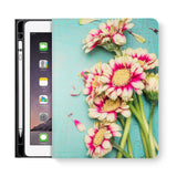 frontview of personalized iPad folio case with 2 design