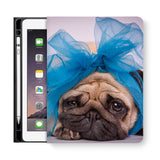 frontview of personalized iPad folio case with 1 design