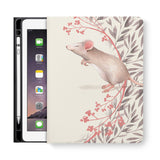 frontview of personalized iPad folio case with 3 design