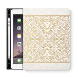 frontview of personalized iPad folio case with 7 design