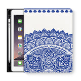 frontview of personalized iPad folio case with 7 design