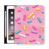 frontview of personalized iPad folio case with 2 design